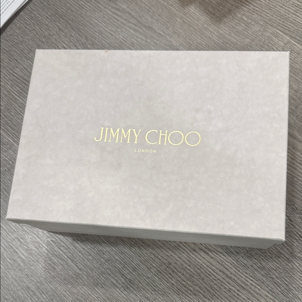 Jimmy Choo Cream Box with Gold Logo